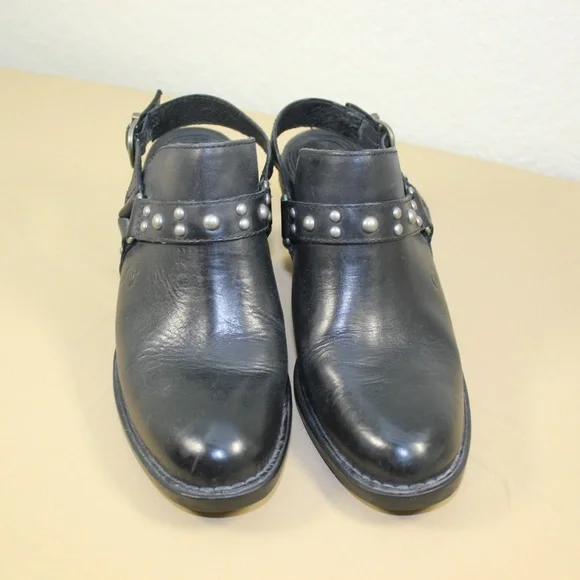 BORN Women's Mule Studded Shoes Black Size 7 - Picture 1 of 8